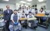 Ian Warrington (far left) with training students from The Academy at Kidderminster